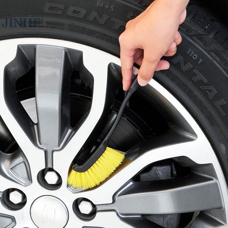 Jinhf Lốp Xe Ô Tô Vành Bánh Xe Bàn Chải Làm Sạch Chi Tiết Bàn Chải Rửa Khăn Đa Năng Bánh Xe Lốp Dụng Cụ Làm Sạch Phụ Kiện Ô Tô HOT