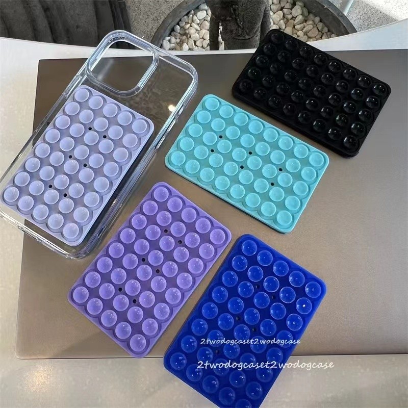 Nhiều Màu Sắc Octobuddy Hút Đa Năng Cố Định Silicon Đa Năng Điện Thoại Di Động Và Máy Tính Bảng Hai Mặt Cao Su Hút Giá Đỡ Chống Trơn Trượt Treo Tường Hút Cốc