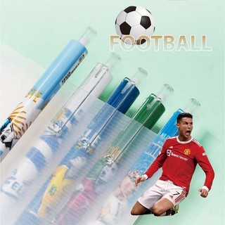 Football Star Limited Press Gel Pen Set 0.5mm Đen Giá Trị Cao Messi C Ronaldo Signature Pen Press Cool Fan Hỗ Trợ Bút Đài Phun Nước Carbon ST Câu Hỏi Bàn Chải Thi Khô Nhanh