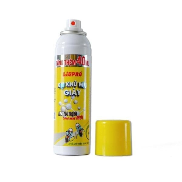 Chai xịt khử mùi giày Ligpro 200ml - Bảo vệ giày hiệu quả khỏi các mùi khó chịu - Khử mùi lập tức hiệu quả tức thì