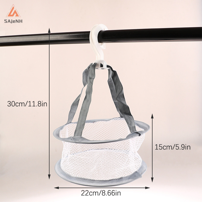 [Sajenh] Túi lưới sấy trang điểm làm đẹp Giỏ quần áo Bàn chải trang điểm Giỏ sấy mới