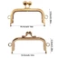 KANGN Ví Khung Kiss Clasp, Kim Loại Vintage Ví Khóa Khung, Túi Phần Cứng Túi Móc Khóa DIY Craft