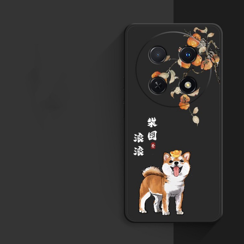 Dành Cho Realme C63 Note 50 GT Neo 2 2T 3 3T 5 SE Flash 5i 6i 5s 5 Ốp Điện Thoại Dễ Thương Shiba Inu Chó Silicon Cạnh Vuông Bìa Mềm