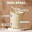 Sọt rác gia đình màu vàng nhạt đính hình chú miệng rộng vui nhộn 10/12/18l