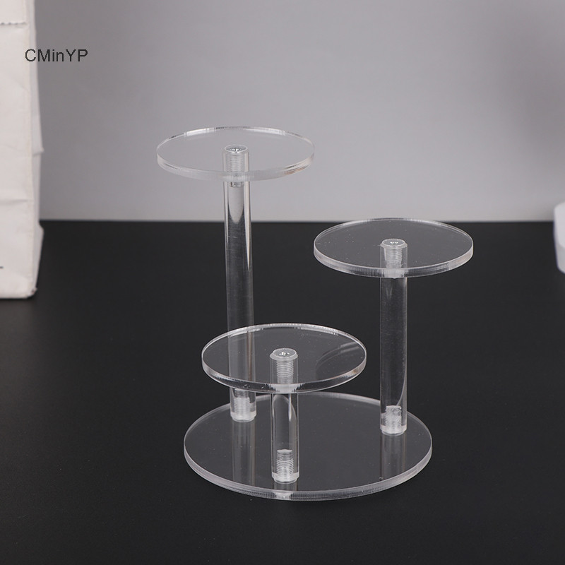 Cyp 4 Lớp Trong Suốt Có Thể Tháo Rời Acrylic Hiển Thị Đứng Vuông Giá Đỡ Nhà Để Xe Bộ Hiển Thị Đứng Trang Sức Giá Đỡ Kệ Vinh Quang