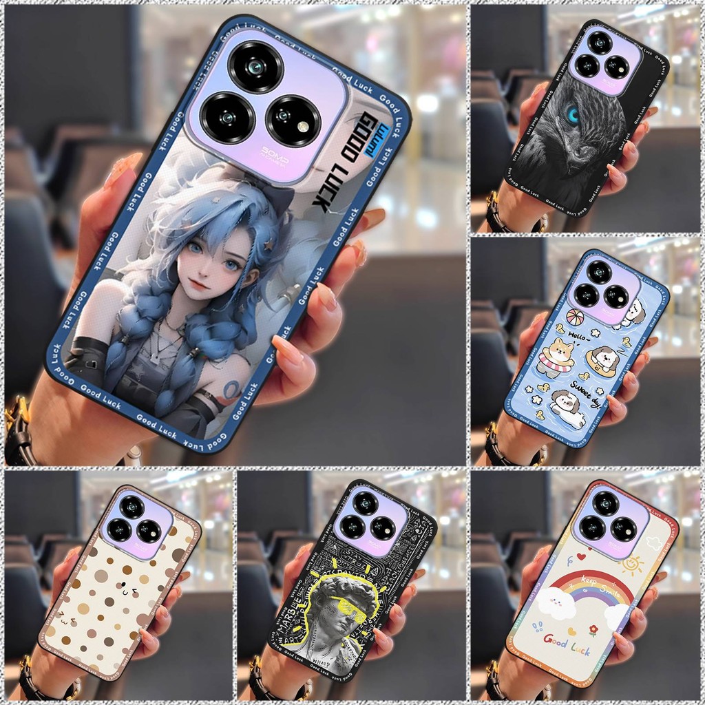 Ốp Điện Thoại Dễ Thương Cho ZTE Blade V60 Design / Axon 60 Lite Vỏ Mềm Chống Bụi Thiết Kế Thời Trang Chống Sốc Bảo Vệ