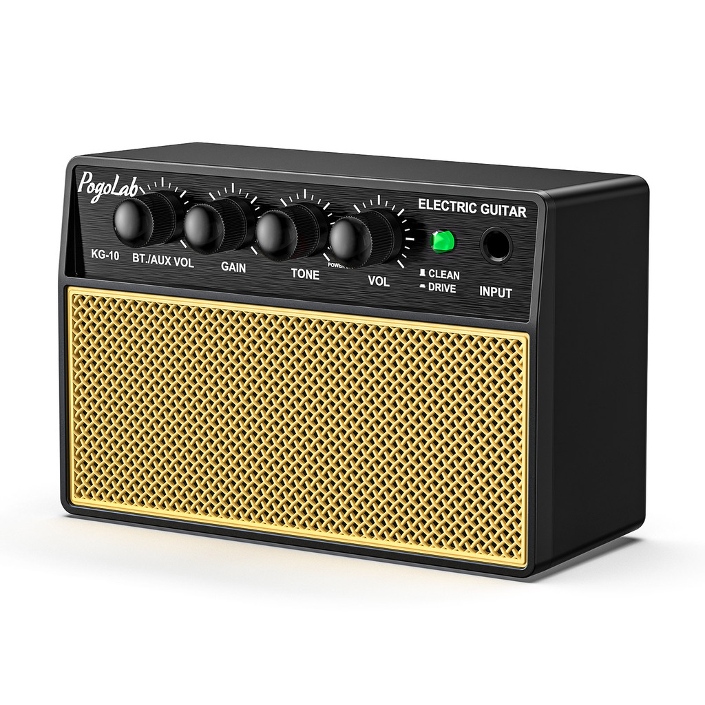 Pogolab Mini Guitar Amp 10W Bộ khuếch đại Bluetooth Clean Overdrive