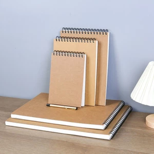 Sổ phác thảo, Sổ vẽ tranh màu nước 30 trang A3, A4, A5 gáy lò xo, bìa cứng, giấy mịn tự nhiên