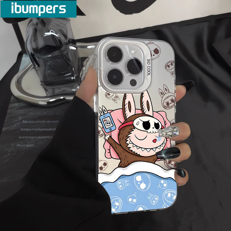 ibumpers Ốp Labubu iPhone Chống Bẩn Chống Sốc Ốp Điện Thoại IMD Cứng Trơn Cho Iphone 15 14 12 13 11 Pro Max