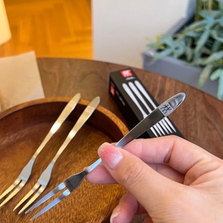 Set 10 dĩa inox cao cấp ăn trái cây bánh ngọt hải sản tiện lợi #A162