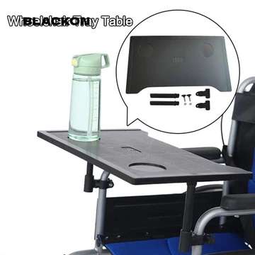 Bàn Khay Xe Lăn BLACKON, Giá Đỡ Cốc Nhẹ Có Thể Tháo Rời, Đa Năng Dễ Dàng Lắp Đặt Xe Lăn Chống Thấm Nước Bàn Ăn Xe Lăn Phụ Kiện