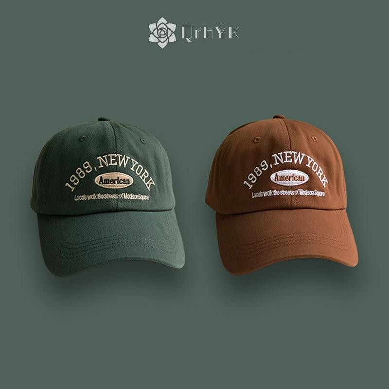 Qrhyk Có Thể Điều Chỉnh Bóng Chày Đôi Nam Nữ Hàn Quốc Hip Hop Thời Trang Mới Unisex Topi Mũ