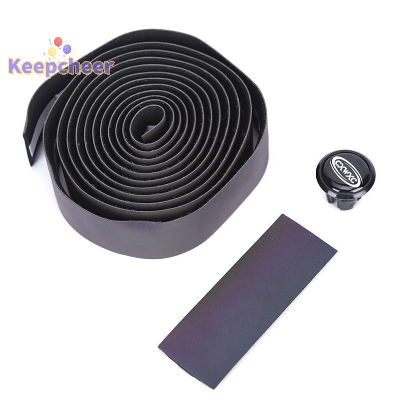 [Keepcheer] Băng tay lái đi xe đạp Ánh sáng phản quang Thanh xe đạp Băng bọc da [Mới]