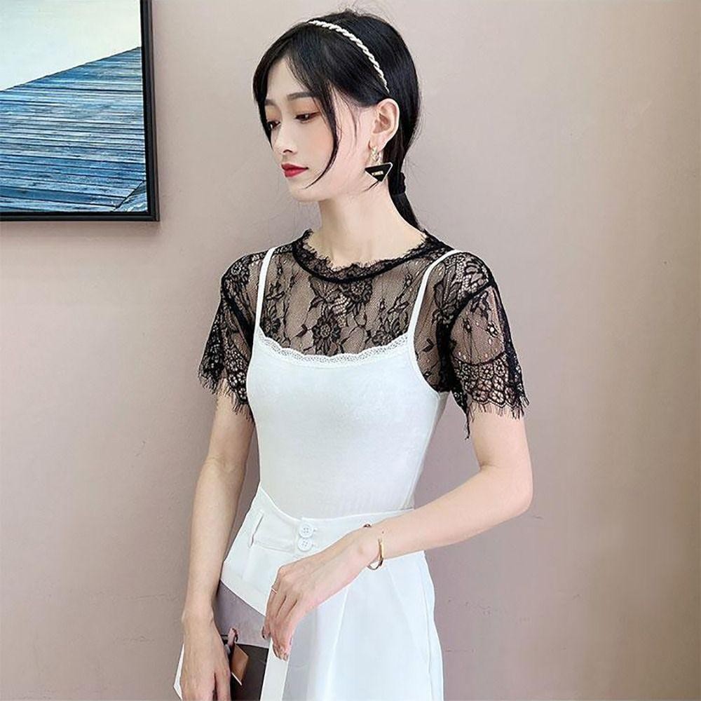 Khăn choàng ren CPINCP, Khăn choàng ren trắng đen rỗng, Khăn choàng nữ Shrug Cape Poncho Xuân Thu
