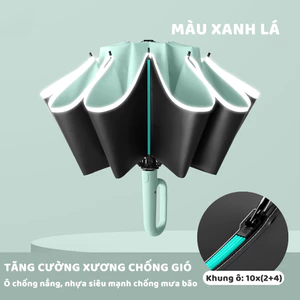 Dù Gấp Tự Độg 60 Xương, Ô phản quang,có tay cầm dạng vòng