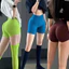 QUẦN ĐÙI DỆT D9 SFK05 - CẠP CAO 10CM - DỆT KIM 10% ELASTANE - ĐI TẬP GYM , YOGA ,AEROBIC ,..., - MIDORI SPORT
