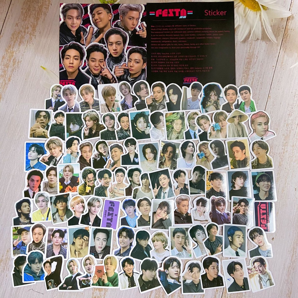 94 Miếng Dán Ảnh BT-S JUNG KOOK Tôi Vẫn Còn JIMIN V Kim Tae Hyung JK JIN RM J-HOPE Suga Hành Lý Notebook Laptop Điện Thoại Sổ Tay DIY Trang Trí Kpop Sticker YM