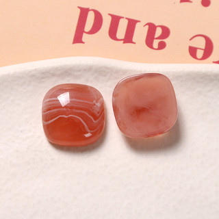 18mm Mực Nhám Vuông Tròn Miếng Dán Tự Làm Nhựa Phụ Kiện Bông Tai Kẹp Tóc Vỏ Điện Thoại Chất Liệu Bán Buôn