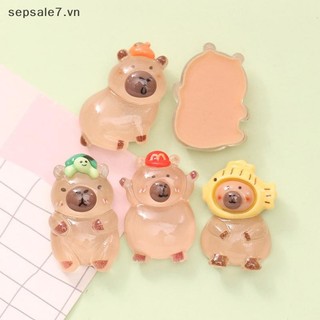 [tuyi mù] 10 CÁI Hoạt Hình Capybara Resin Ch Bright Flatback Động Vật Bông Tai Móc Khóa Mặt Dây Chuyền DIY Trang Sức Làm {đồng chơi}