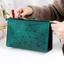 Túi trang điểm JKDESIGN, Lưới dây đeo có thể tháo rời PU Make Brush Organizer, Di động với 2 túi vệ sinh chống nước có túi lưới nhỏ dành cho du lịch
