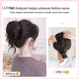 Luimo Tóc Giả Xoăn Bun Lông Tơ Sống Động, Co Giãn, Đuôi Ngựa, Tạo Kiểu, Phần Tóc Nối Cho Nữ SBS