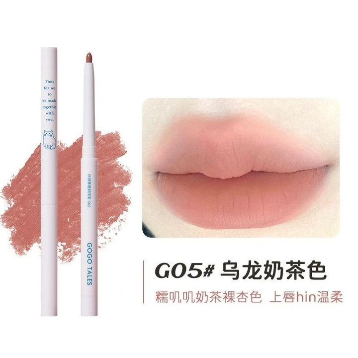 gogo tales Dance Lip Liner Nude Matte Lipstick Waterproof Shaping Lip Plumping Shadow Hook Line Lip Pen for Women Liner Makeup FTWJ