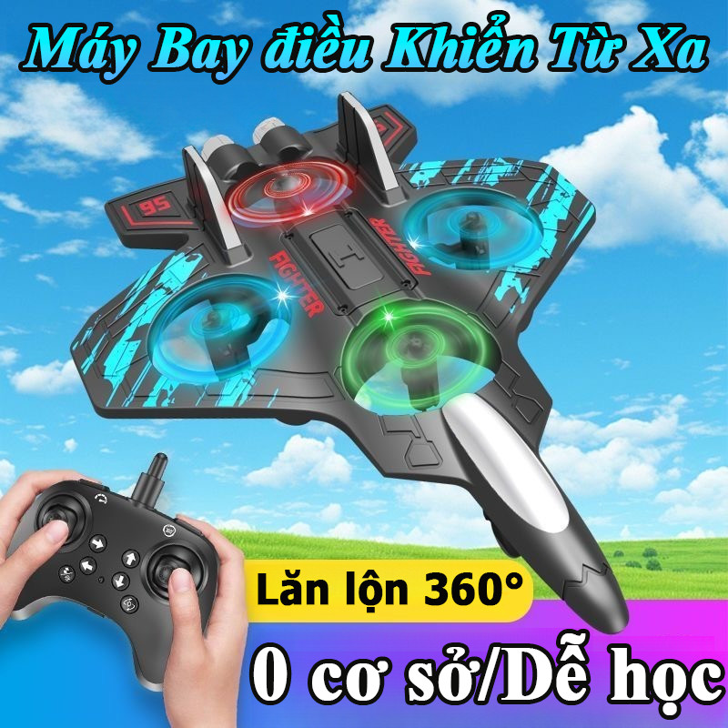 Máy Bay điều Khiển Từ Xa, Đồ Chơi Trẻ Em, có đèn Led Ban đêm, Pin Sạc, quà Tặng Sinh Nhật Cho Bé