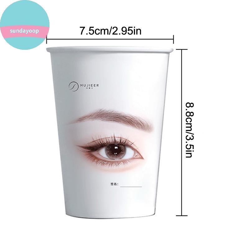 Sund 20 / 50 Cái Làm Đẹp Lông Mi Thực Hành Cốc Giấy Nối Mi Thực Hành Mới Bắt Đầu Lông Mi Đào Tạo Cốc Giấy Dùng Một Lần Đa Năng VN