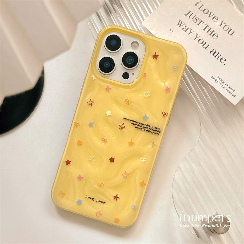 ibumpers Ốp Điện Thoại iPhone Xinh BlingBling Họa Tiết Ngôi Sao Cho IPhone 11 12 13 14 15 16 Pro Max Ốp Lưng Thiên Thạch Màu Kẹo Silicon Mềm Chống Sốc
