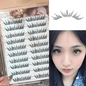 IOIIK 10 hàng-- 9-11mm C Curl Anime Lashes Keo dán / Keo dán Phong cách miễn phí Lông mi alse để làm việc Sinh nhật Tiệc và Du lịch