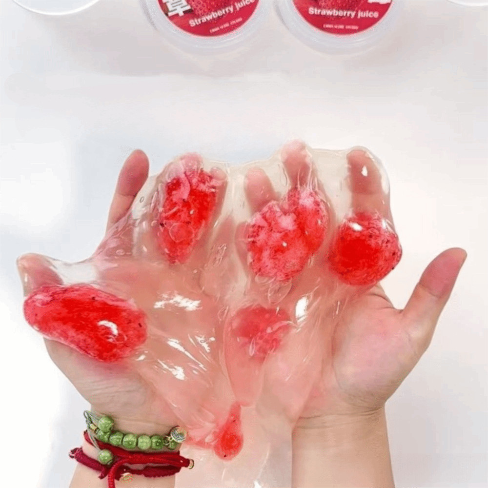 YOLOGO 300ML Đồ chơi giảm căng thẳng, Nước giả trong suốt không độc hại Mô phỏng nước ép Gel bong bóng, An toàn chống dính Giá trị thẩm mỹ cao Đồ chơi Slime Tuổi phổ thông