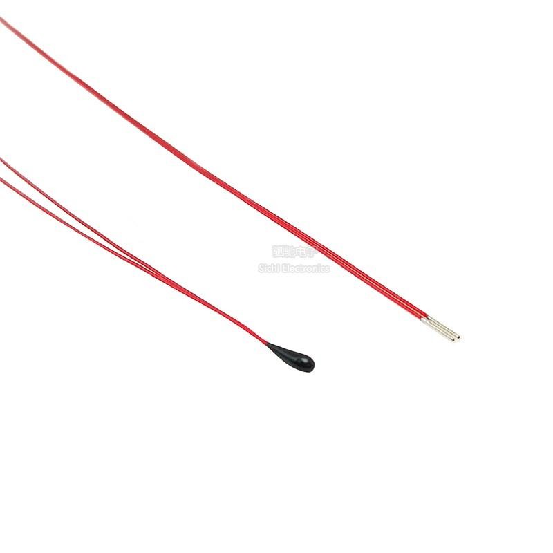 Điện trở nhiệt NTC 1% Đường đóng gói Đầu đen nhỏ MF52B B Giá trị 3950 Cảm biến nhiệt độ 10K 50K 100K