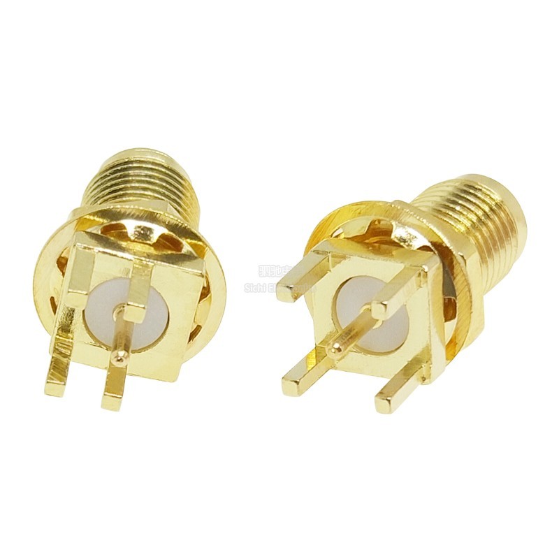 SMA-KE Mở Rộng 11MM Chủ Đề Tích Cực Chân Lập Dị 1.6 RF Ghế Bên Ngoài Vít Lỗ Bên Trong Pin Bên Trong Đầu Nối Đồng Trục