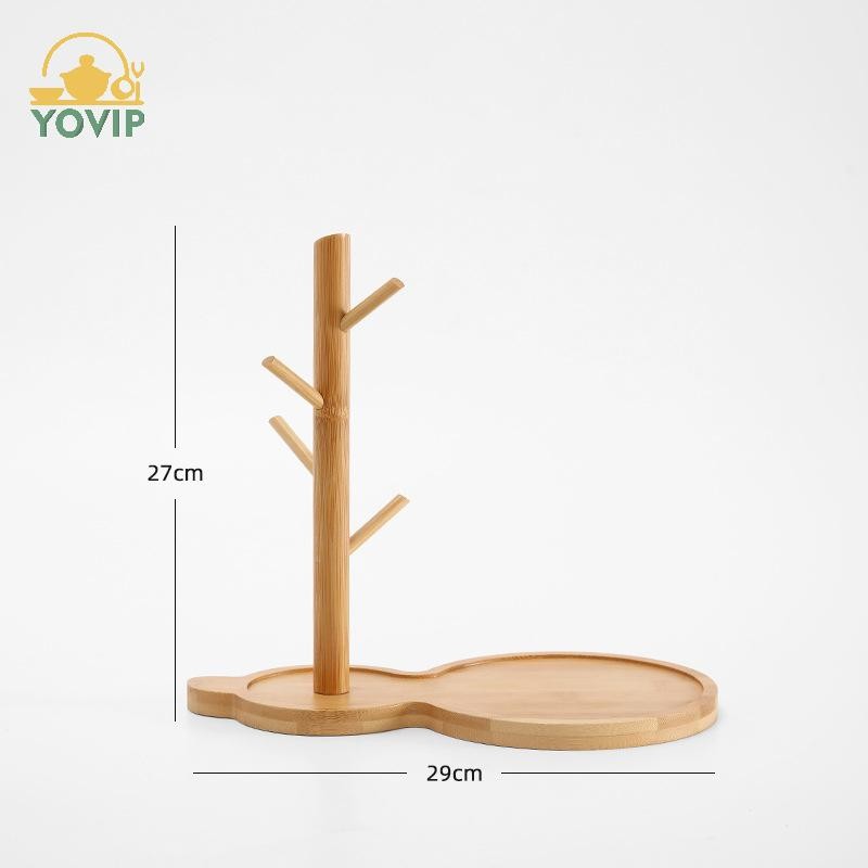 YOVIP Mới Bắc Âu Cây Tre Nhánh Khay Bảo Quản Phòng Khách Để Bàn Móc Khóa Trang Sức Màn Hình Khung Khay Trang Trí Đồ Trang Trí VN