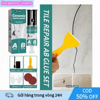 [COD] Bộ Sửa Chữa Vết Nứt Trên Gạch – Keo Dán Gạch Ma Thuật Nhanh Khô, Chống Ẩm, Dễ Thi Công