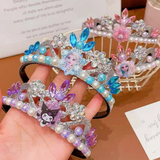 Công chúa phong cách vương miện acrylic băng đầu cho trẻ em thời trang và trang phục sáng bóng props và quà tặng