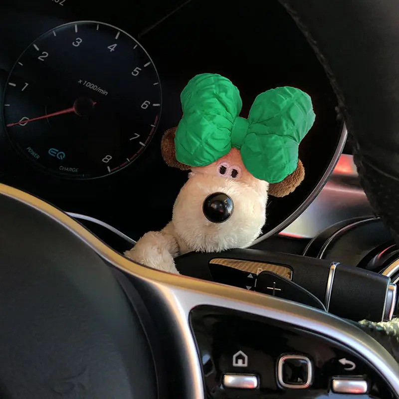 Kawaii Pig Sang Trọng Búp Bê Xe Kính Chắn Gió Khăn Lau Trang Trí Dễ Thương Phụ Kiện Xe Hơi Trang Trí Bàn Làm Việc Nhà Quà Tặng Sáng Tạo Cho Nữ Đáng Yêu Động Vật Trang Trí