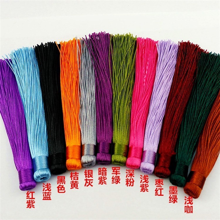 (10 cái)Tua rua trơn 12cm, Phụ kiện trang trí cổ trang, Phụ kiện cưới Khánh Huyền