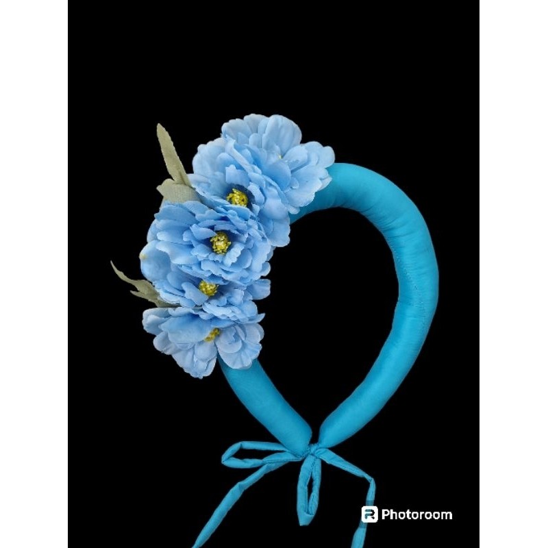 vấn tròn đính hoa vấn đội đầu biểu diễn văn nghệ phun kiện tóc phụ kiện biểu diễn văn nghệ