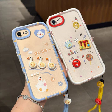Ốp lưng IPhone 7 IPhone 8 Ốp lưng IPhone Se 2020 Ốp IPhone Se 2022 Kapibala Ốp lưng búp bê sang trọng ba chiều ốp điện thoại mềm dễ thương TY-JGSGZ