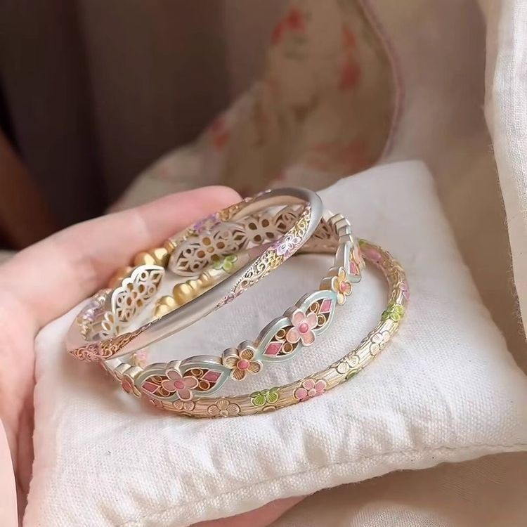 Vòng tay mỏng phong cách Trung Quốc, thời trang sang trọng với thiết kế độc đáo cao cấp
