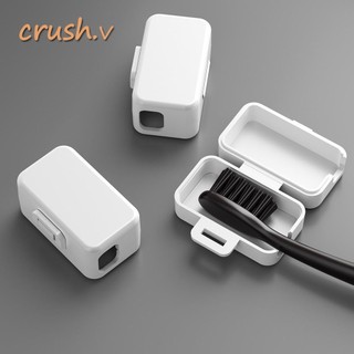 [CRUSH] Vỏ bảo vệ đầu bàn chải đánh răng, Nắp chống bụi bàn chải đánh răng màu trơn hình chữ nhật, Vỏ chống bụi bàn chải đánh răng bằng nhựa hiện đại dành cho du lịch