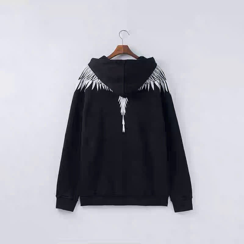 Áo Hoodie Đại Bàng Burlon Cánh Trắng Răng Cưa KCloset Áo Nỉ Dày Dặn Dáng Rộng Nam Nữ NA945