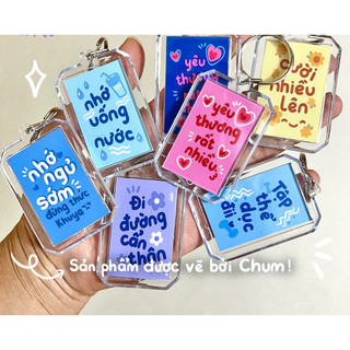[CỰC RẺ] Móc khoá lời nhắn nhủ an ủi động lực treo cặp sách, chìa khoá làm quà tặng kool  DH
