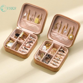 Chenlongshang Trang Sức Người Tổ Chức Trưng Bày Du Lịch Hộp Đựng Trang Sức Di Động Hộp Đựng Trang Sức Du Lịch Bông Tai Vòng Cổ Hộp Bảo Quản EN