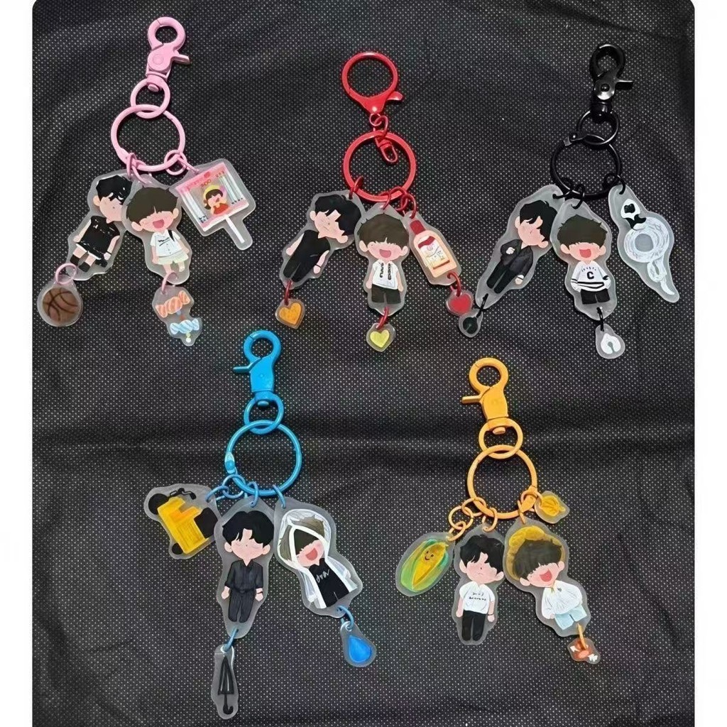 ✨Chống lại tình yêu Hàng hóa mới nhất Móc khóa Acrylic CP Mặt dây chuyền Schoolbag Ba lô Quà tặng bạn bè có giá trị cao sau khi vận chuyển 25.7.29
