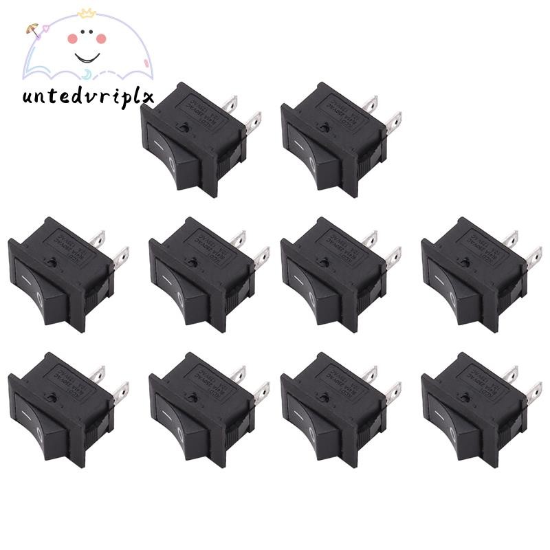 10 Chiếc SPST Mini Đen 2 Pin Rocker Switch AC 125V 10A 250V 6A | Shopee ...