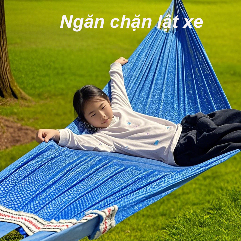 Võng Lưới Xếp,Võng gấp cao cấp Võng Lưới Võng lụa đá Du Lịch Dã Ngoại,Tải Trọng 250kg