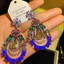 Handmade Tinh Tế Hoa Zircon Thanh Lịch Phong Cách Mới Nhẹ Bông Tai Sang Trọng Bán Buôn