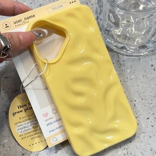 Ốp Bảo Vệ Chống Sốc TPU Mềm Cho iPhone 11 12 13 14 15 16 Pro Max Plus Ốp Điện Thoại Silicon Bề Mặt Bóng Thời Trang Có Nếp Nhăn